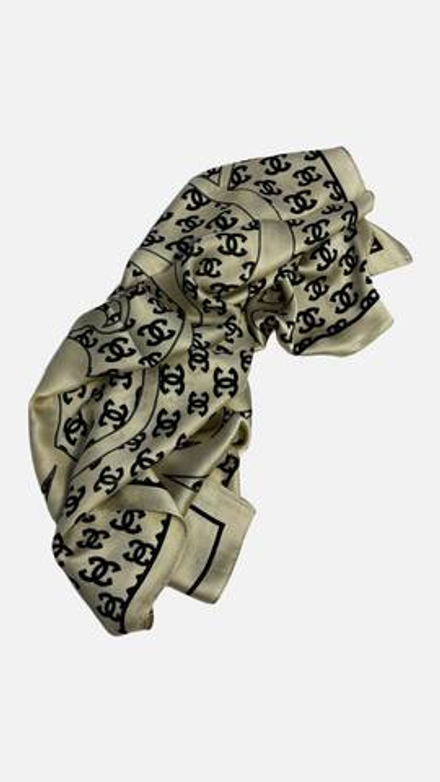 Косынка черное золото