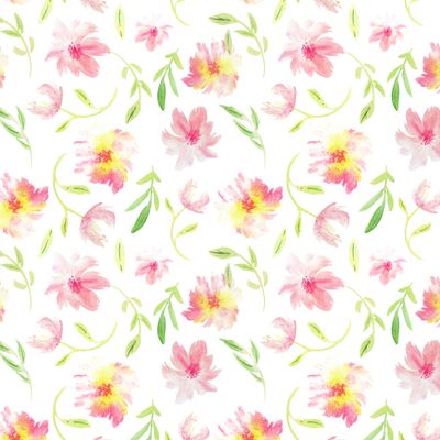 Акварельные розовые пионы на белом