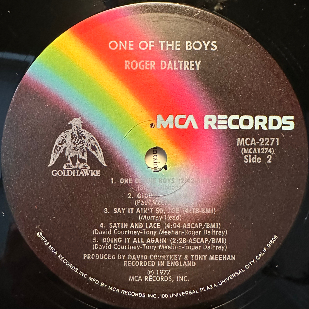 Roger Daltrey - One Of The Boys (США 1977г.)