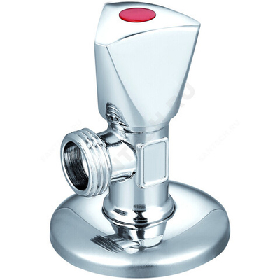 Клапан (вентиль) латунь бытовой хром угловой с отражателем 1071 G1/2"х3/4" Ру16 НР маховик Aquasfera 1071-02