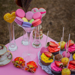 Бонбоньерка с медом на свадьбу, 35 грамм, стиль "Хохлома"