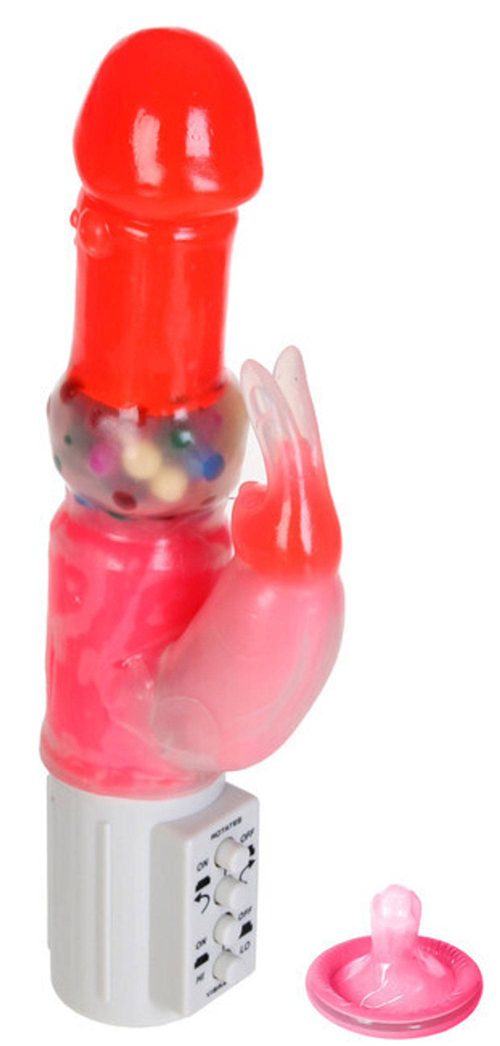 Ротационный вибратор Rabbit Vibe (23 см,розовый) (Цвет: розовый)