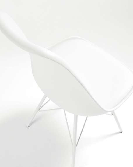 Стул Lars Metal белый | La Forma | Купить в Hallberg.ru