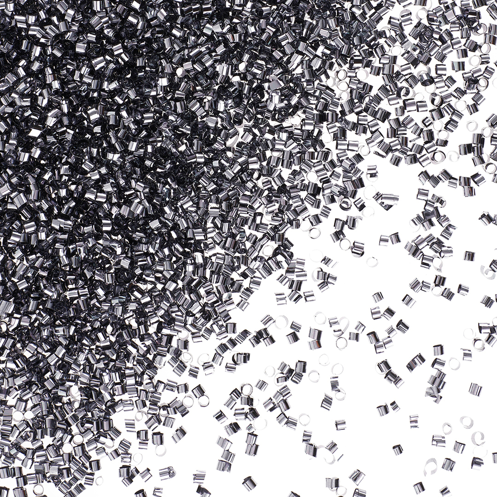 Конфетти фольга Цилиндр, Стальной, Металлик, 0,2 см, 20 г., ВВ