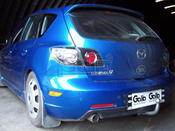 Фаркоп оцинкованный Galia M106A для Mazda 3 седан/хетчбек 2003-2009, Mazda 3 седан/хетчбек 2009-2013, Ford Focus III хетчбек 2011-(паспорт и сертификат в комплекте)(без электрики)