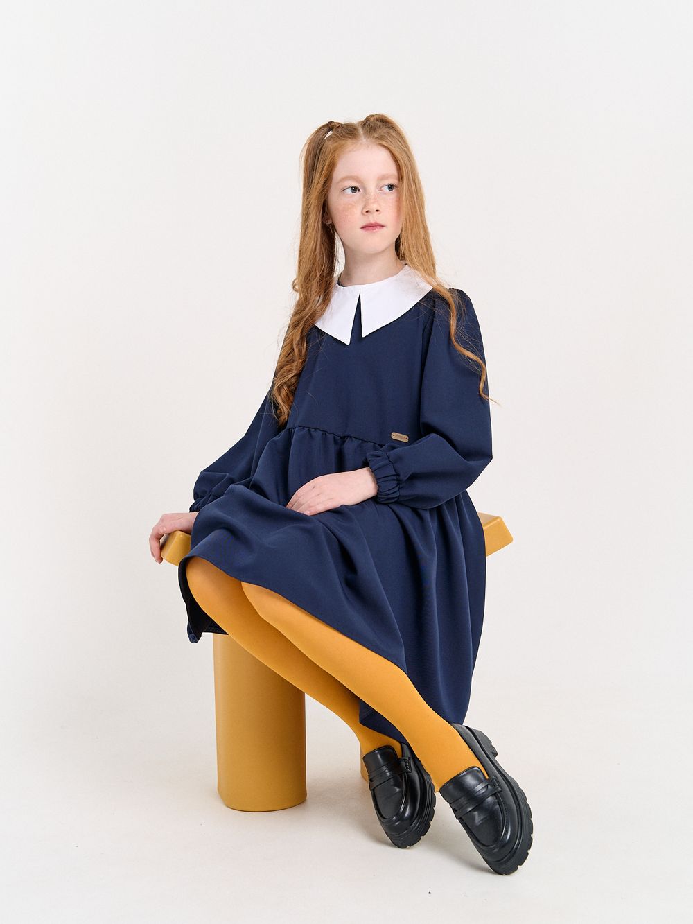 Платье "Темно-синее" 7+