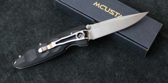 Складной нож Mcusta Classic Wave MC-0012 c клинком из стали VG-10, рукоять микарта