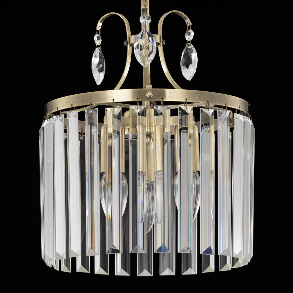 Citilux Инга CL335133 Люстра хрустальная подвесная Бронза