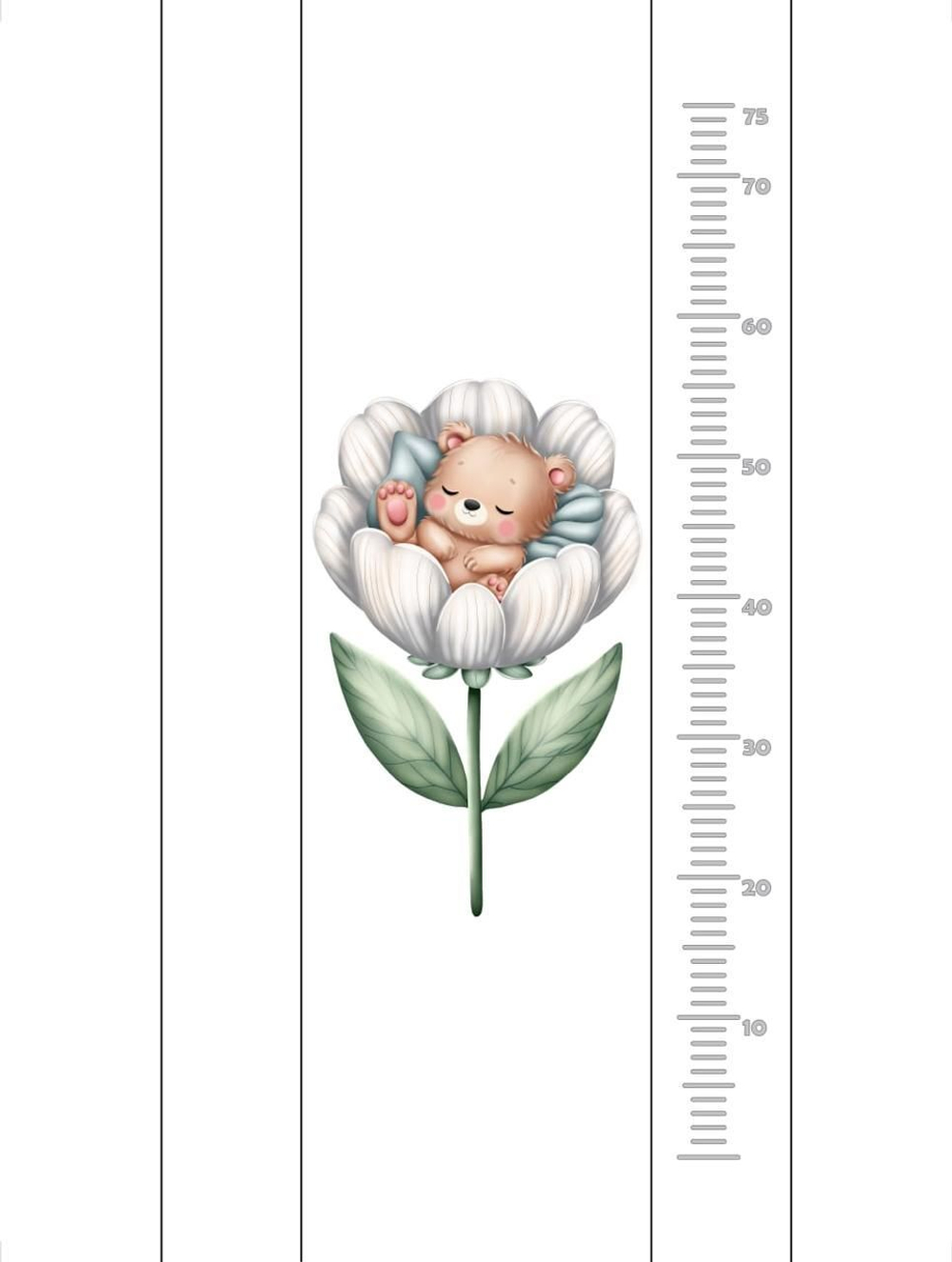 Доска пеленальная BUBO BABY PRIME 78х40 см с фиксаторами и ростомером