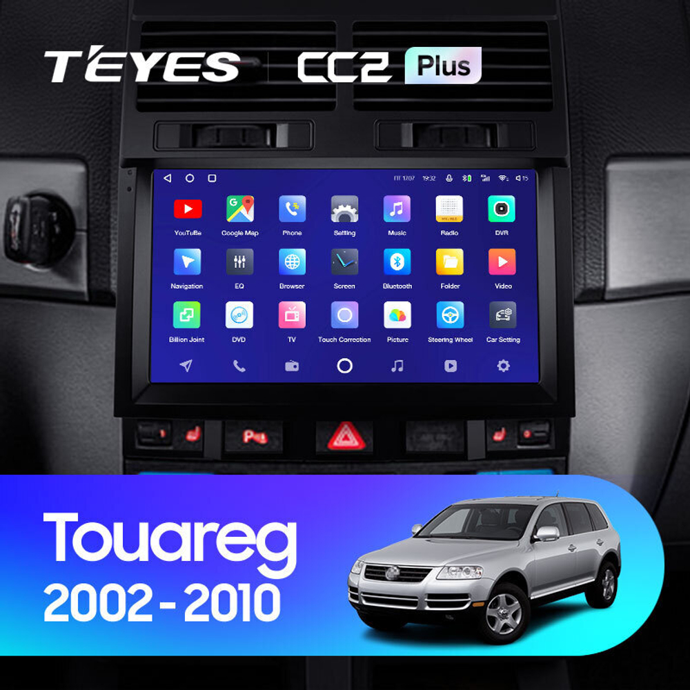 Teyes CC2 Plus 9" для Volkswagen Touareg 2002-2010