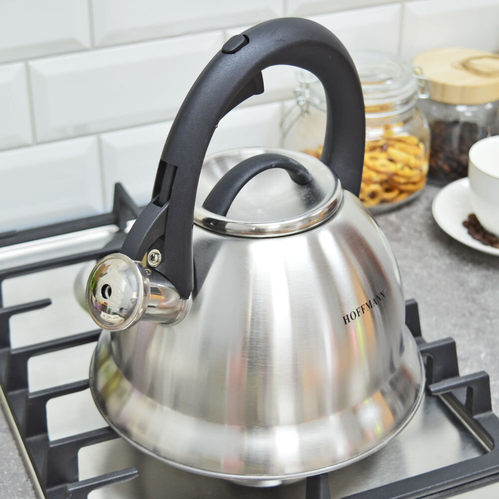 Чайник 3л со свистком, с черной ручкой НМ 55172