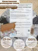 Часы настенные — эпоксидная смола ручная работа в подарок