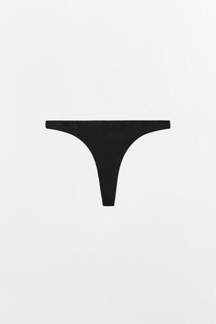 ZARA ТРУСЫ ТАНГА МЗ МОДАЛА, ЧЕРНЫЙ