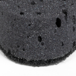 Губки для посуды OVAL BLACK 95х65х35 мм комплект 6 шт. КРУПНОПОРИСТЫЙ поролон/абразив LAIMA (8 штук в упаковке)