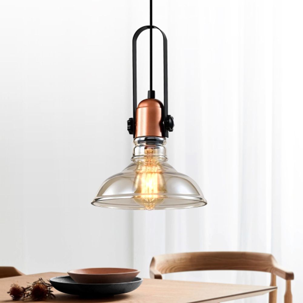 Светильник подвесной (подвес) Rivoli Leila 4093-201 1 х Е27 40 Вт дизайн потолочный | Rivoli