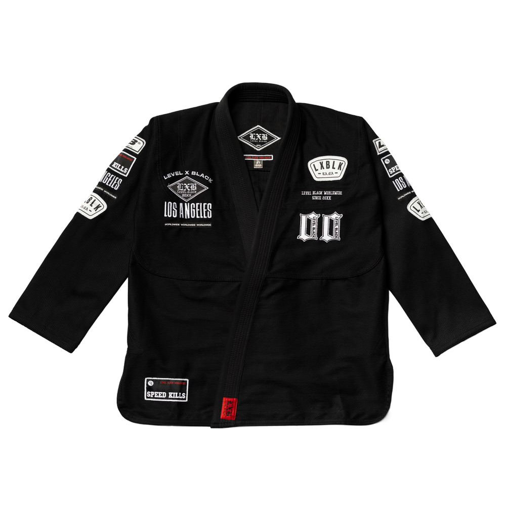 Кимоно Level x Black SPEED KILLS чёрное