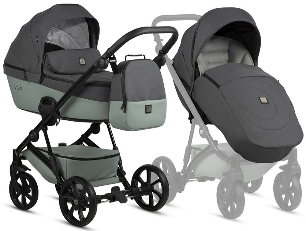 Детская коляска Tutis Viva 5 Plus Essential 2024 3 в 1 1452039 Sage