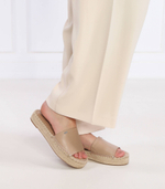 Кожаные шлепанцы DKNY - бежевый(K1304618)