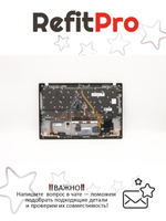 Верхняя панель с клавиатурой (топкейс) для ноутбука Lenovo ThinkPad X1 Carbon 7th Gen FingerPrint, черная, с подсветкой, раскладка - русская (5M10V25554)