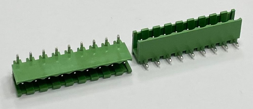 Клеммник папа угловой 2EDGR-09P 5,0мм