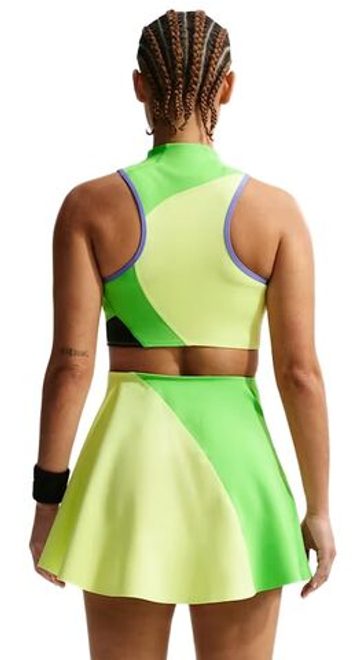 Теннисное платье Nike Court Slam Dri-FIT Tennis - light lemon twist/mean green/black/black