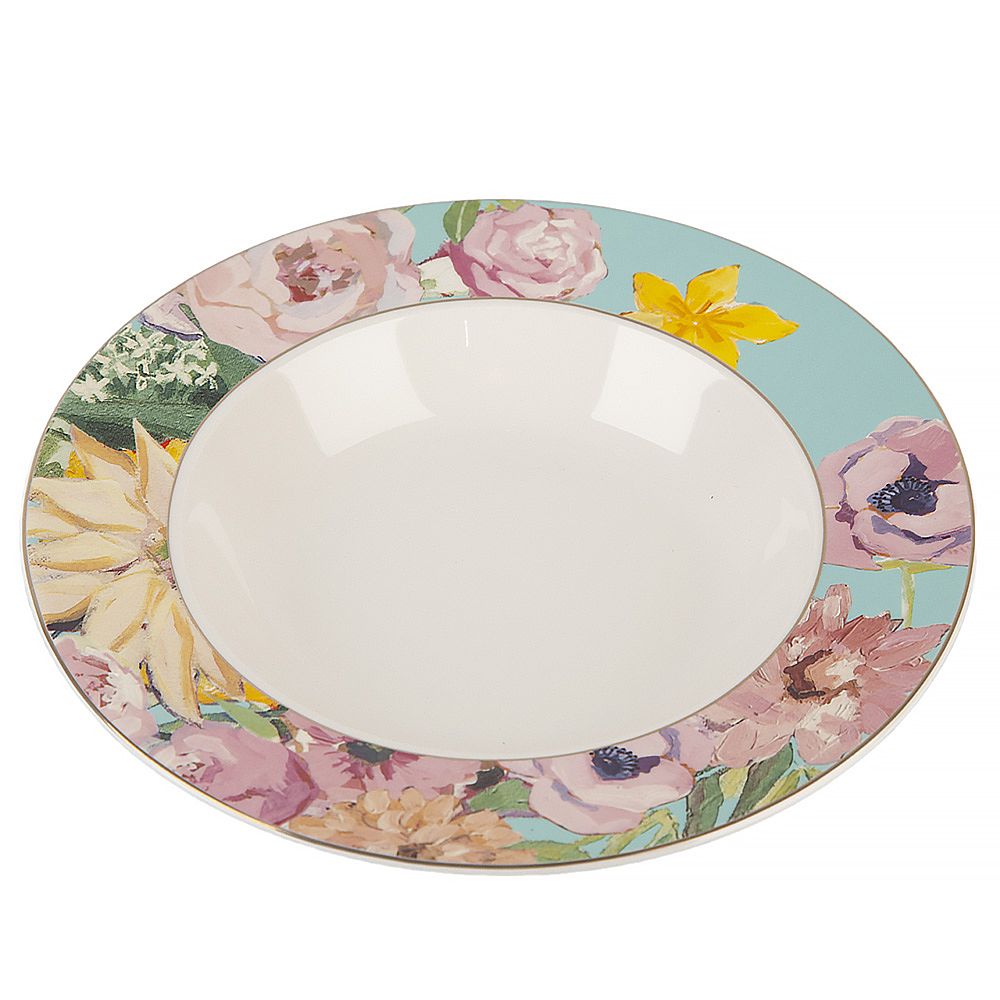 Набор тарелок 6 шт "Flowers" d=27/21,5см/19см (фарфор) (подарочная упаковка)