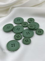 Пуговицы на прокол светло-зеленые матовые