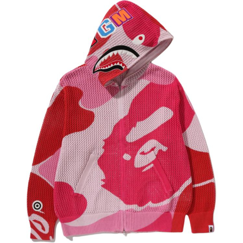 A Bathing Ape Bathing Ape Abc Camo Sweatshirts Cardigan Cotton Drop Shoulder Sleeve Moderate No Fleece Lined Zip Closure 0zxswm311151q
