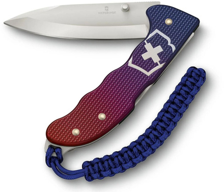 Нож Victorinox Evoke Alox, 136 мм, 4 функции, синий/красный подар.коробка