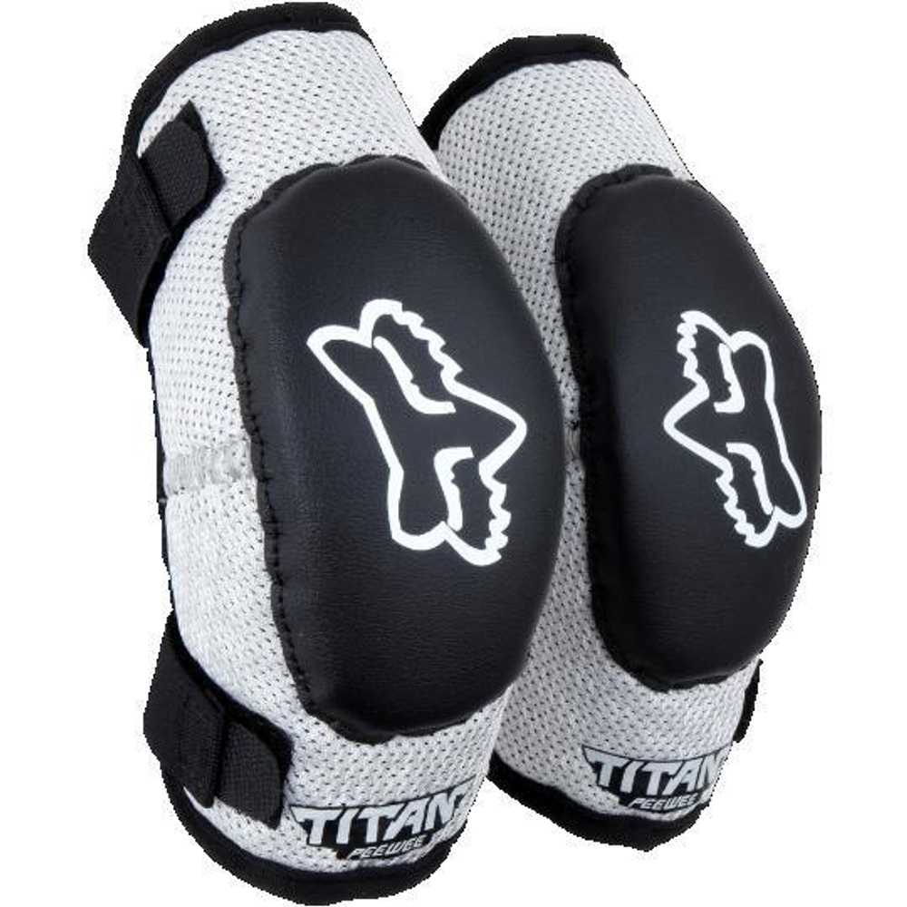 Налокотники подростковые Fox Titan Elbow Youth Guard (Black/Silver, OS, 2024 (08039-464-OS))