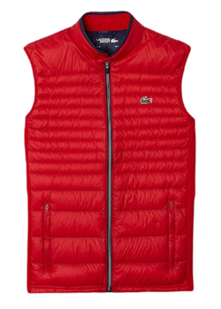 Мужская теннисная жилетка Lacoste Men's SPORT Lightweight Water-Resistant Quilted Vest - красный