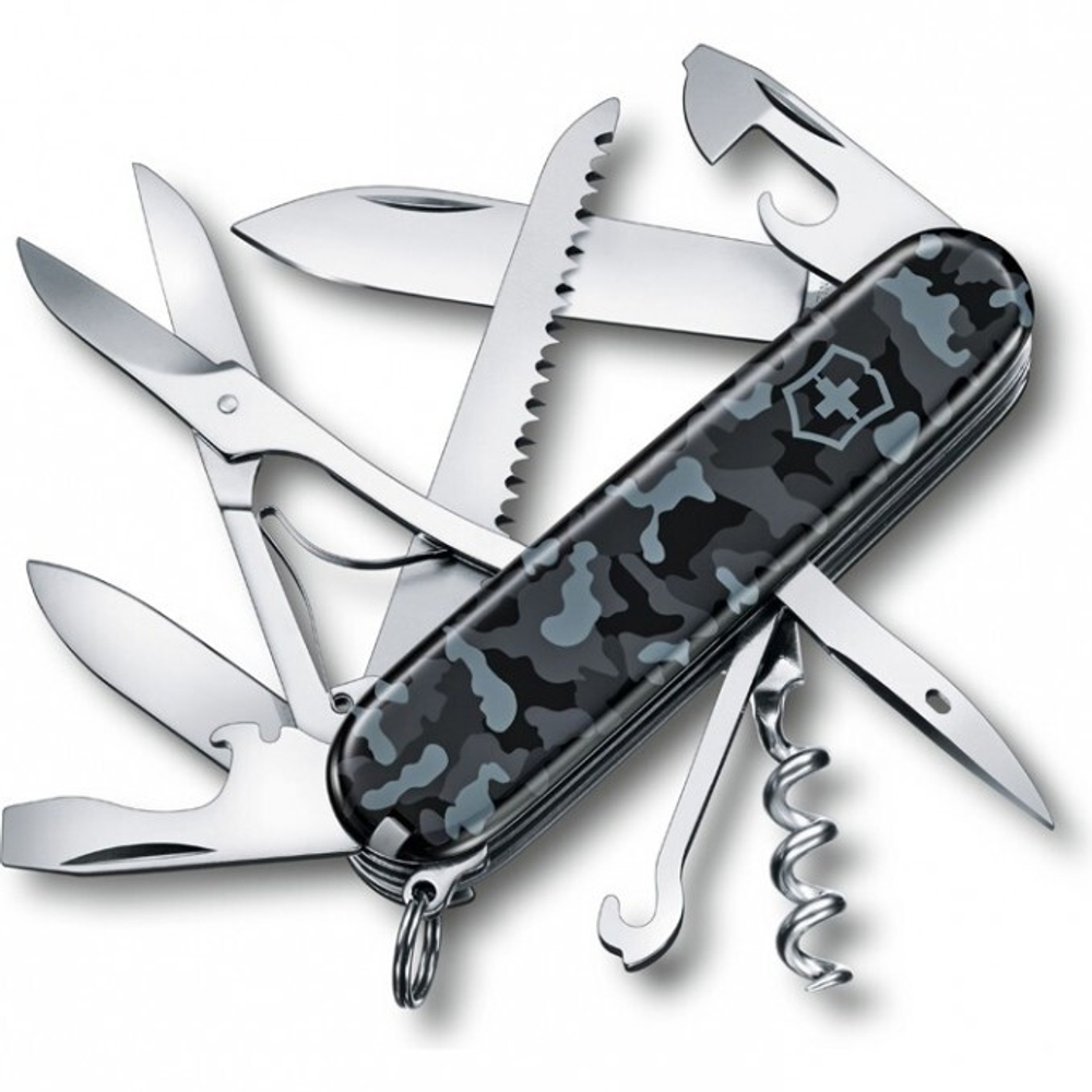 Нож Victorinox Huntsman, 91 мм, 15 функций, морской камуфляж