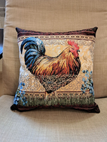 Декоративный гобеленовый чехол для интерьерной подушки Золотой гребешок 1 38*38