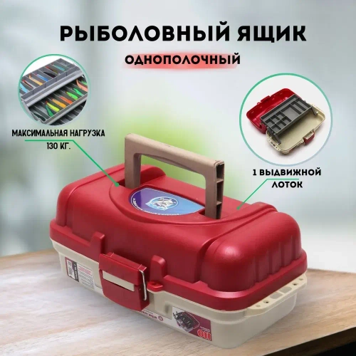 ЯЩИК РЫБОЛОВНЫЙ 1-ПОЛОЧНЫЙ 36*19*15М №ЯР-1
