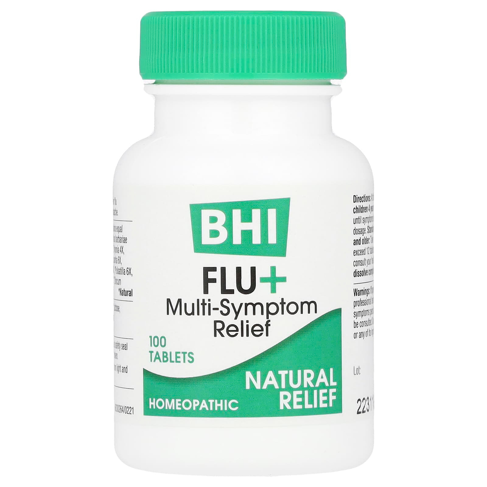 MediNatura, BHI Flu +, 100 таблеток