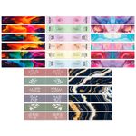 Закладки для книг МАГНИТНЫЕ, "АССОРТИ 5 ДИЗАЙНОВ ABSTRACTION", 6 штук, 60x20 мм, FUNSTER (ФАНСТЕР), 116653