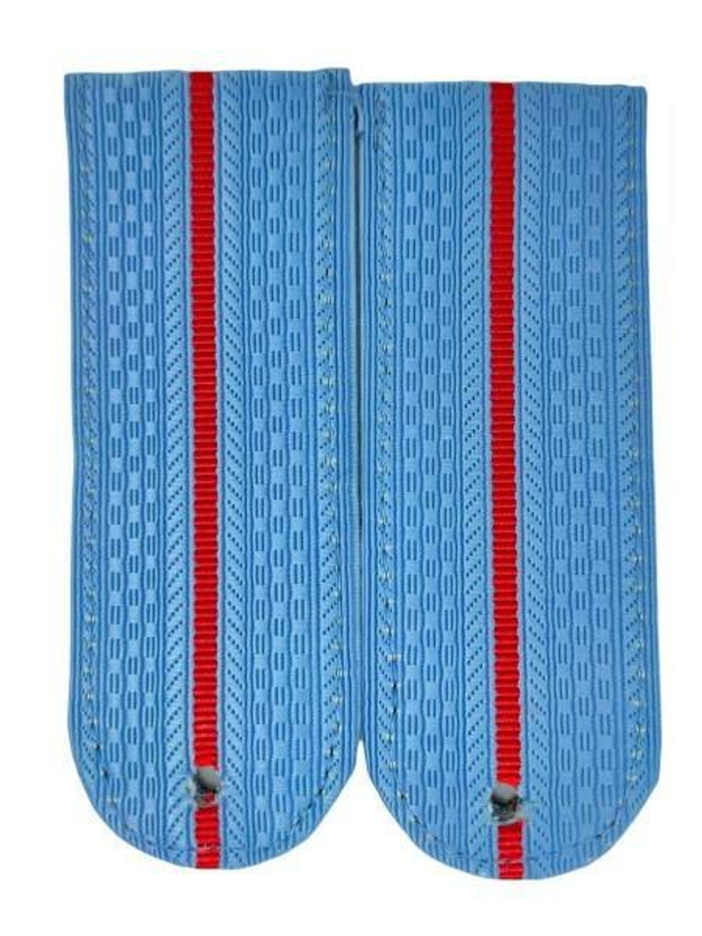 Погоны серо-голубые без канта 1 красный просвет (на рубашку)