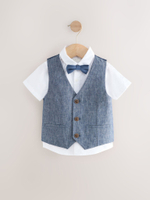 Комплект из трех предметов для мальчика Next AG8-616, Синий, Белый