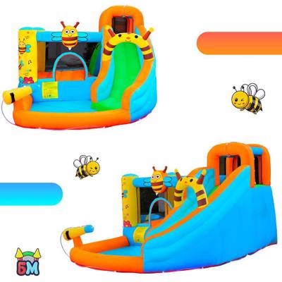 Батут детский на дачу "Весёлая пчёлка" 3,55*3*2,05 м