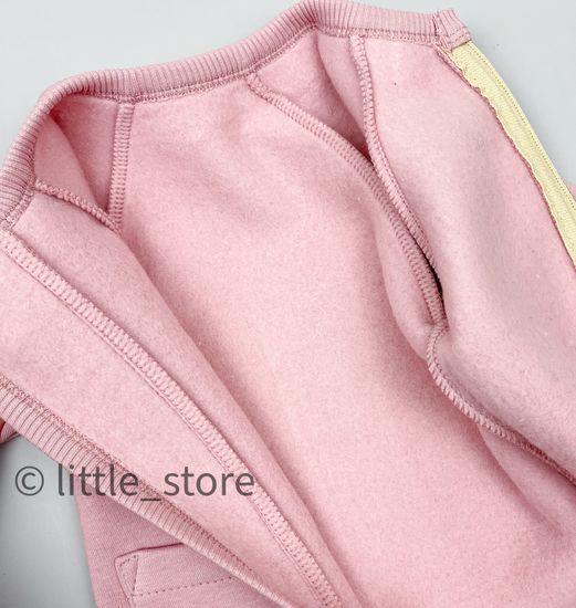 Комбинезон из футера с начесом "Simple" Пудра, без капюшона