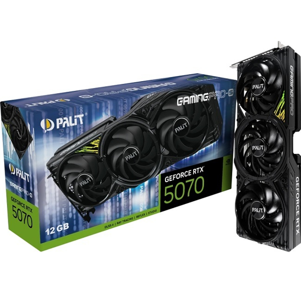 Видеокарта Palit GeForce RTX 5070 GamingPro-S 12GB (NE75070019K9-GB2050U)