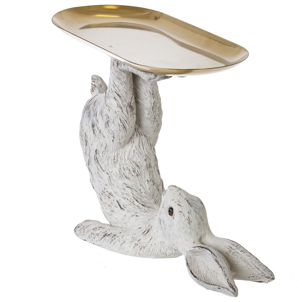 Фигурка декоративная Заяц с подставкой