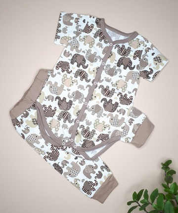 Комплект Слоники (коричневый)