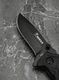 Складной нож тактический BOKER Черный с рельефной рукоятью