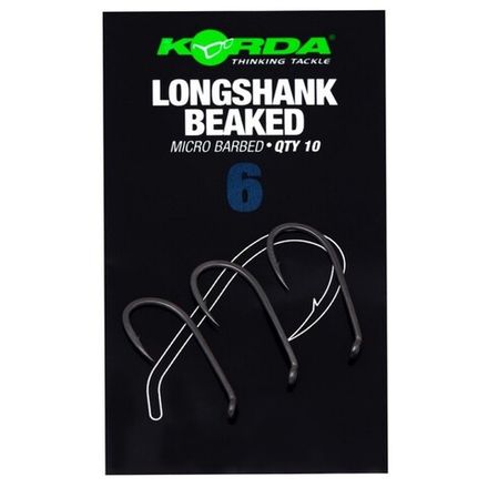KORDA Крючок Longshank Beaked №6 с бородкой