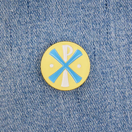 Значок Хризма РХ круглый