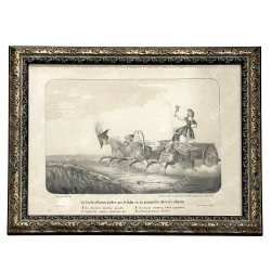 Чуксин И. Г. Вот мчится тройка удалая... Литография. 1854