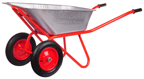 Тачка садовая  двухколесная 110 л ОПТИМАЛ