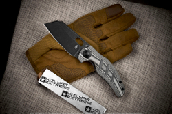 Складной нож Kizer С01С 154CM Черное Покрытие сталь рукоять Микарта