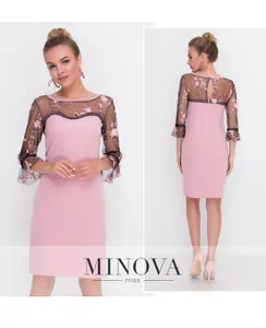Платье 1087-пудра Minova